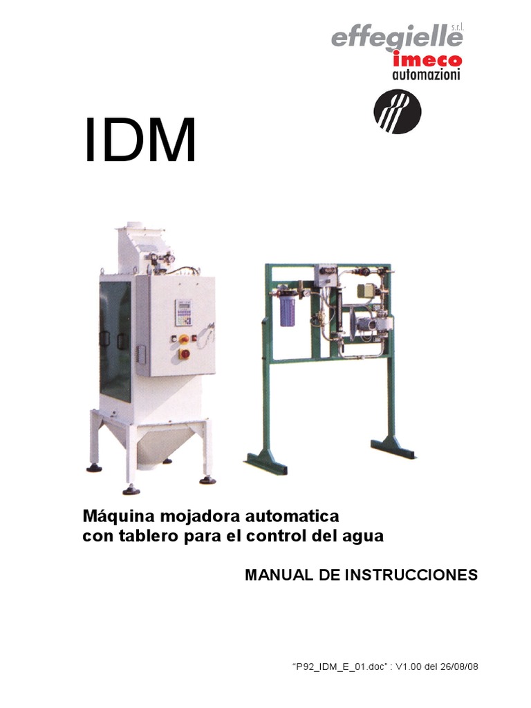Manual de Uso Idm | PDF | Electrónica | Agua