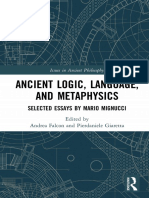 (Issues in Ancient Philosophy) Andrea Falcon and Pierdaniele Giaretta - Ancient Logic, Language, and Metaphysics - Selected Essays by Mario Mignucci-Routledge (2019)