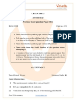 CBSE Class 12 Accountancy Question Paper 2014 With Solutions