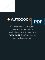 Comment Changer - Biellette de Barre Stabilisatrice Avant Sur VW Golf 3 - Guide de Remplacement