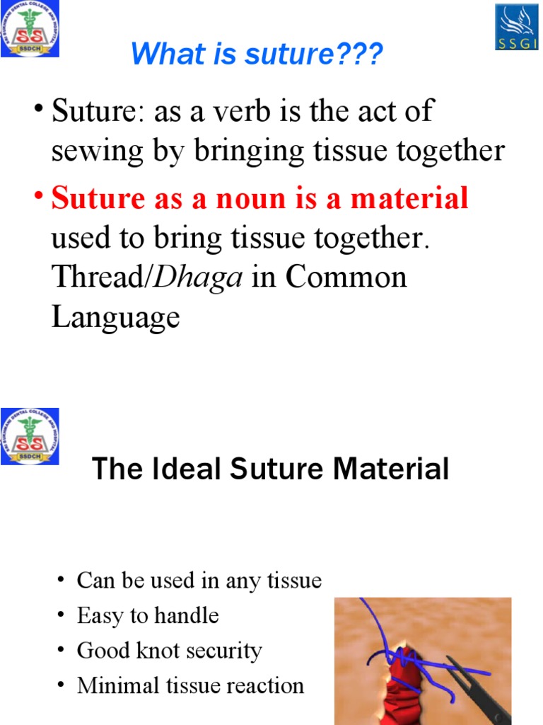 Sutures Knots Needles First Suk2023 PDF Surgical Suture