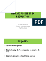 Hematopoiese Et Sa Regulation