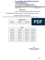 Result of MBBS Phase III Part I Examination Held in June 2023