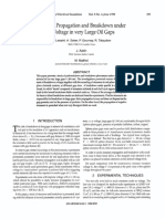 Streamer Propagation and Breakdown Under Ac Voltage in Very Large Oil Gaps