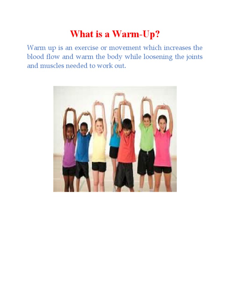 Warm Up And Cool Down Pdf