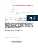 PDF Modelo 98 Escrito Del Imputado Solicitando La Ampliacion de Su Declaracion - Compress