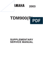 Yamaha TDM900 2002-03 Supplement