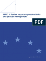 MiFID II Review Report On Position Limits