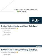 PB Finding Fixing Code Bugs