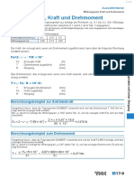 Wirkungsgrad, Kraft und Drehmoment: Fa= 2 - π - η - T/R 10