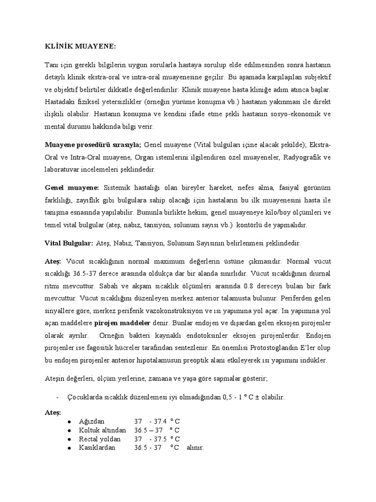 Vital Bulgular | PDF