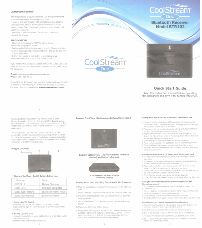 Manual CoolStream Duo | PDF