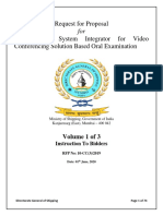 RFP Video Conferencing Solution Based Oral Examination