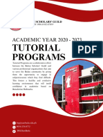 Bedan Scholars' Guild - Tutorial Programs For Academic Year 2020 To 2023