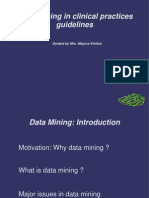 Data Mining in Clinical Practices Guidelines: Guided by Mrs. Mayura Kinikar