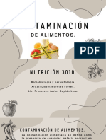 Contaminación de Alimentos .