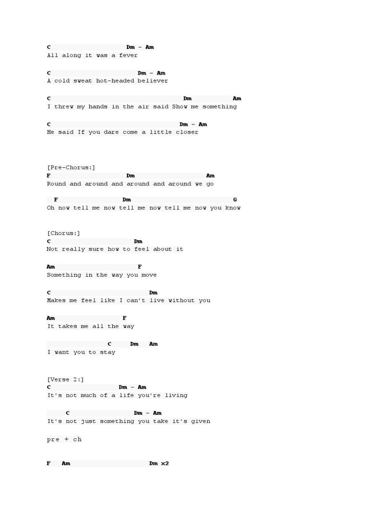 Stay (Rihanna) - Ukelele | PDF | Songs | Pop Songs