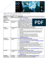 Fechas Proceso MCQB 2023