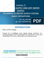 5.lecture 1 - 5 - Cold N Hot Water in Buildings