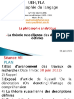 Séance VII, Philo Langage, Niveau III AM-PM