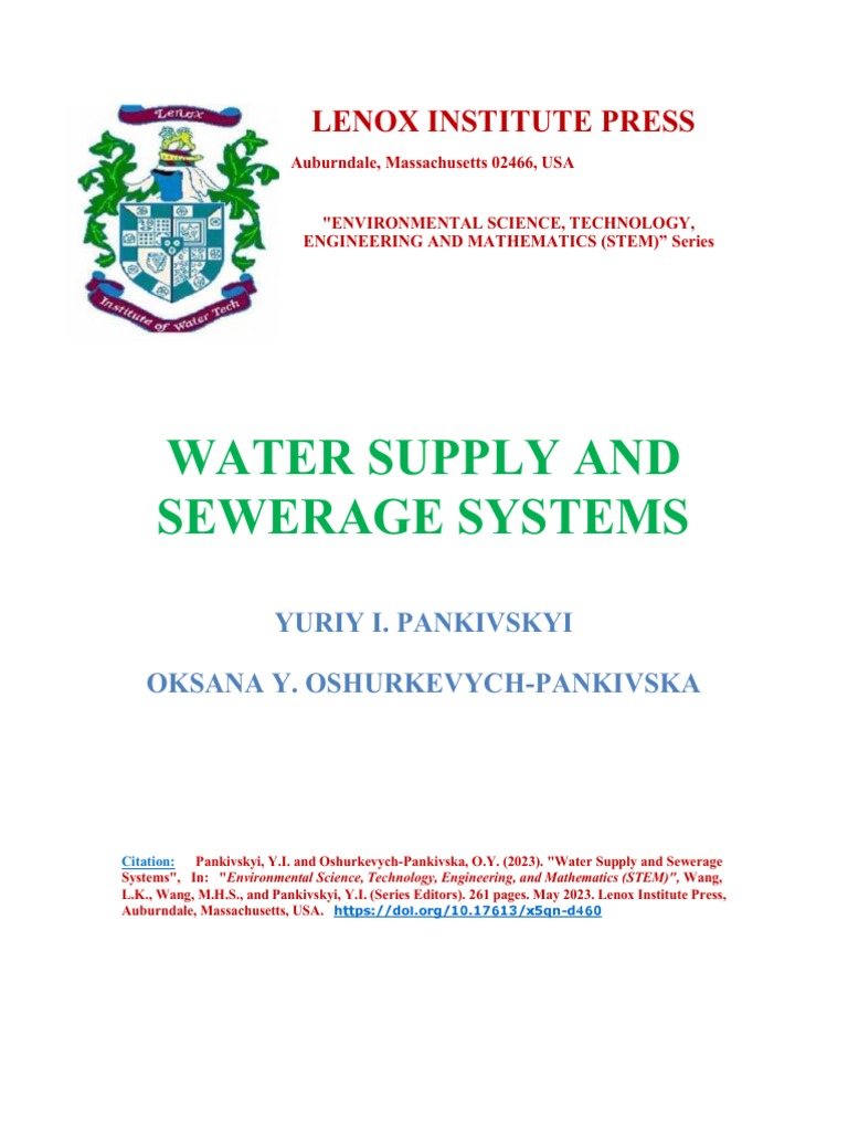 Water Supply and Sewerage Systems | PDF | Sewage Treatment | Water