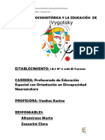 La Teoría Socio Histórica y La Educación de Vygotsky