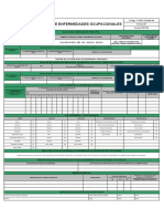 Formato Registro de Enfermedades Ocupacionales - Alfa Golden