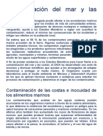 Contaminación Del Mar y Las Costas