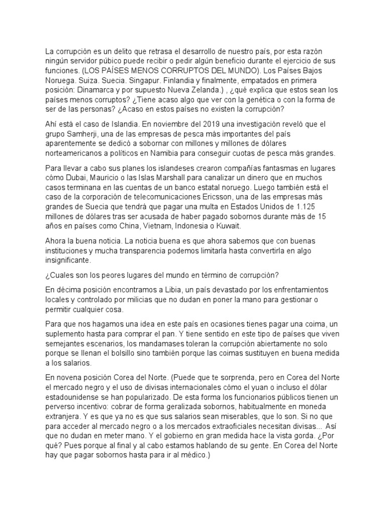 La Corrupción | PDF | Interfaces gráficas de usuario | Corrupción política