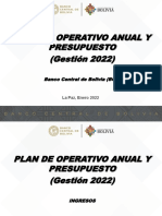 (BCB) Poa y Ppto Desglosado Ing - Gtos 2022