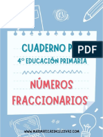 Cuaderno Numeros Fraccionarios - 4 Curso Educacion Primaria