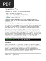 Learning The Shell - Lesson 5 - Manipulating Files