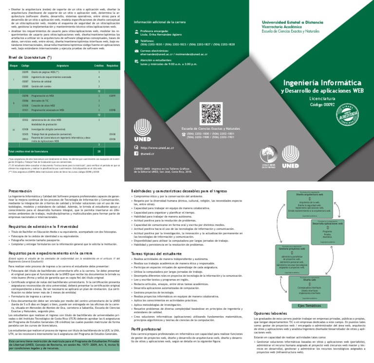 Brochure Ingenieria Informatica y Desarrollo de Aplicaciones 0 | PDF ...