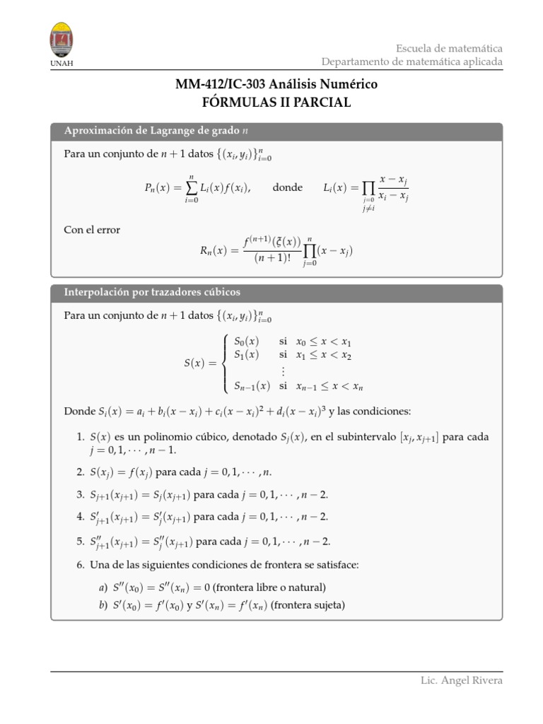 F rmulas ii parcial iiipac 2022 mod pdf matem ticas an lisis num rico