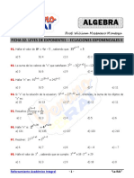 Ficha 2 Leyes de Exponentes II