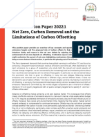 Net Zero and Carbon Offsetting Position Paper