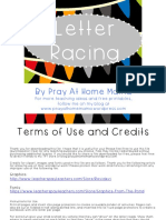 Letter Racing: by Pray at Home Mama