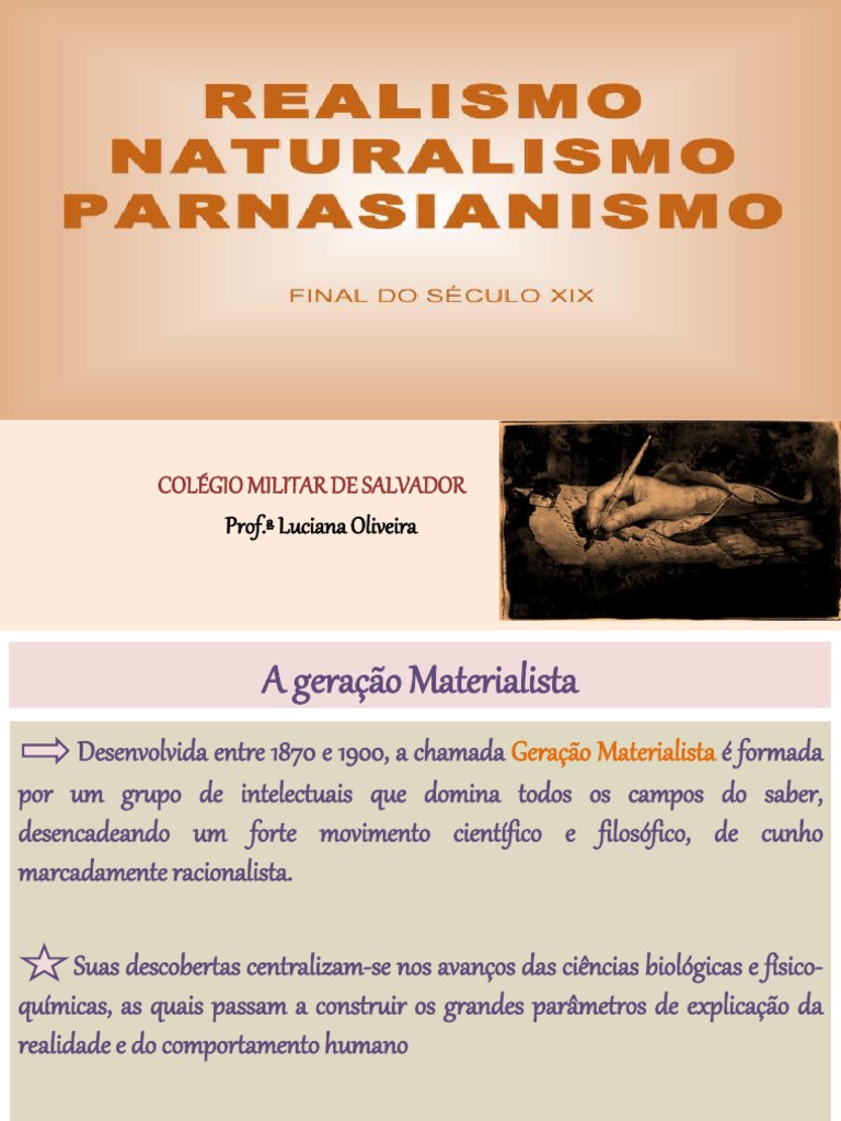Realismo e Naturalismo na Literatura | PDF | Realismo (artes) | Science