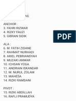 Pemain PraDaftar PON Futsal Putra JABAR - 230509 - 224541