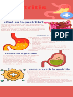 Infografía Medicina Salud Consejos Prevención Contra El Cáncer Ilustrado Rojo y Azul