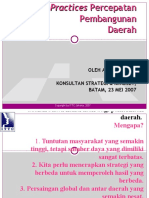 Paparan Best Practices Percepatan Pembangunan Final Version DG Contoh Grand Strategy Sragen