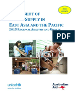 A Snapshot of Water Supply in East Asia and The Pacific