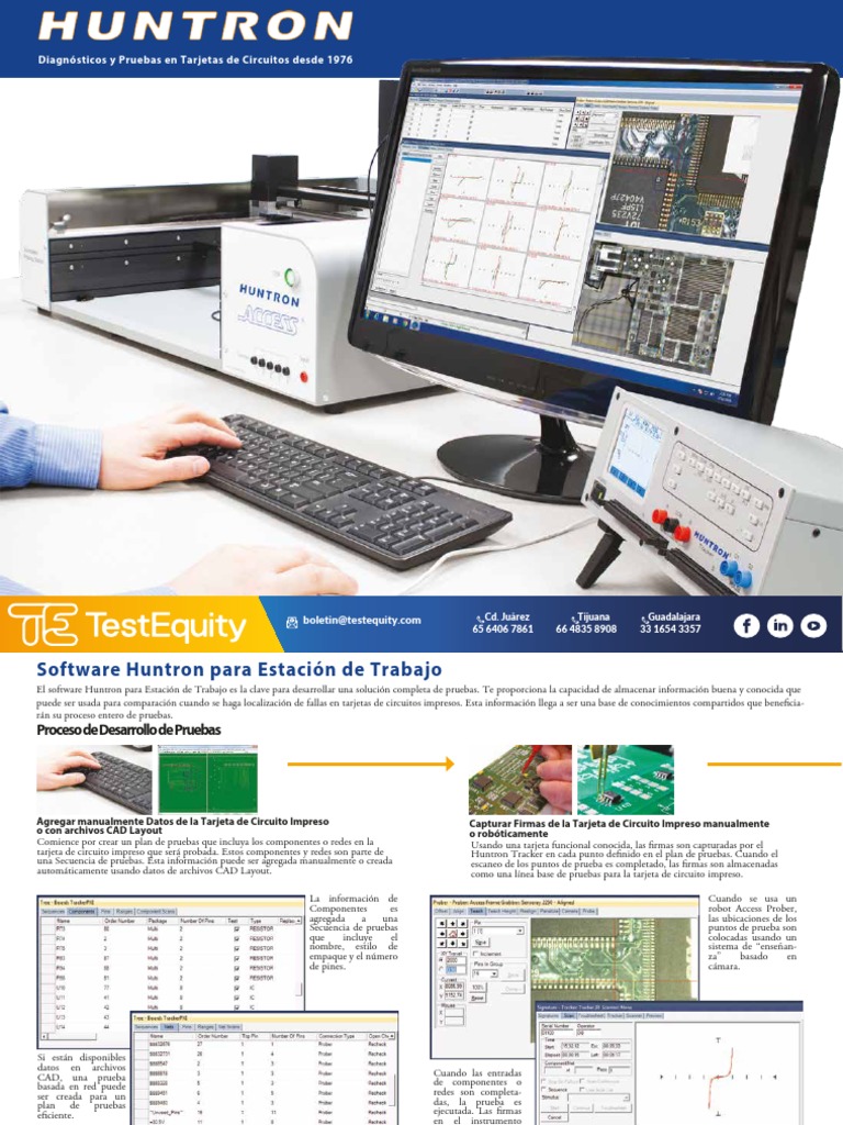Software Huntron para Pruebas Eficientes | PDF | Placa de circuito ...