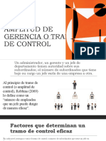 Amplitud de Gerencia o Tramo de Control