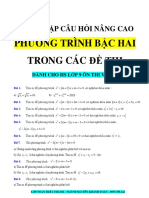 Câu Hỏi Nâng Cao Phương Trình Bậc Hai-1