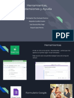Herramientas, Extenciones y Ayuda