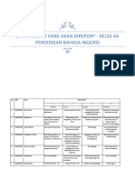 Daftar Pemilihan Buku Kelas 4a-E