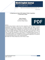 A Morphosyntactic Study of EFL Students' Written Compositions: A Corpus Based Analysis