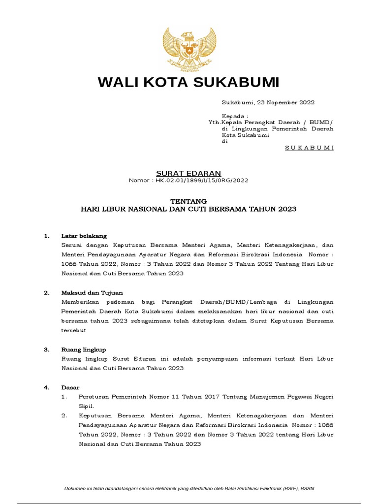 Se Libur Nasional 2023 PDF