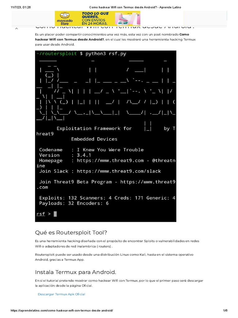 Como hackear wifi con termux desde android aprende latino pdf